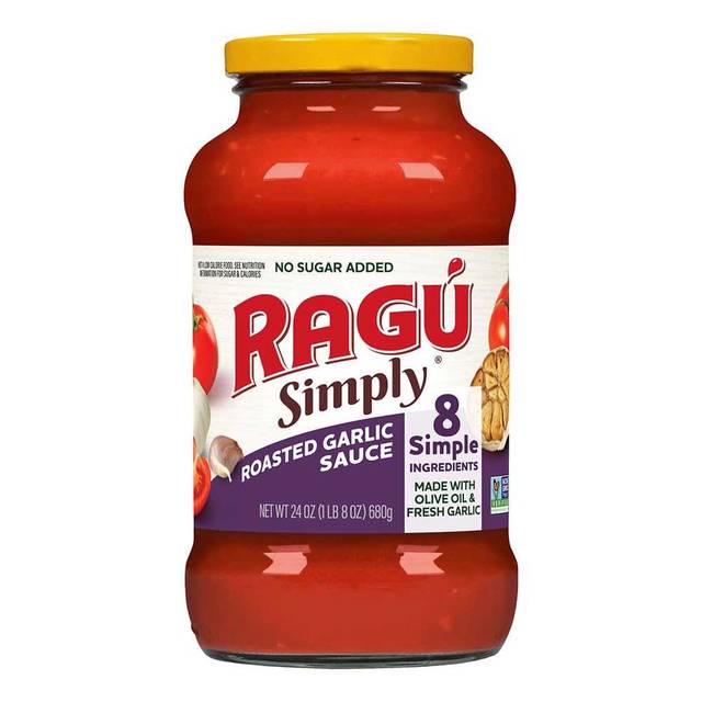 Ragu Simply Roasted Garlic Pasta Sauce, 24 oz.