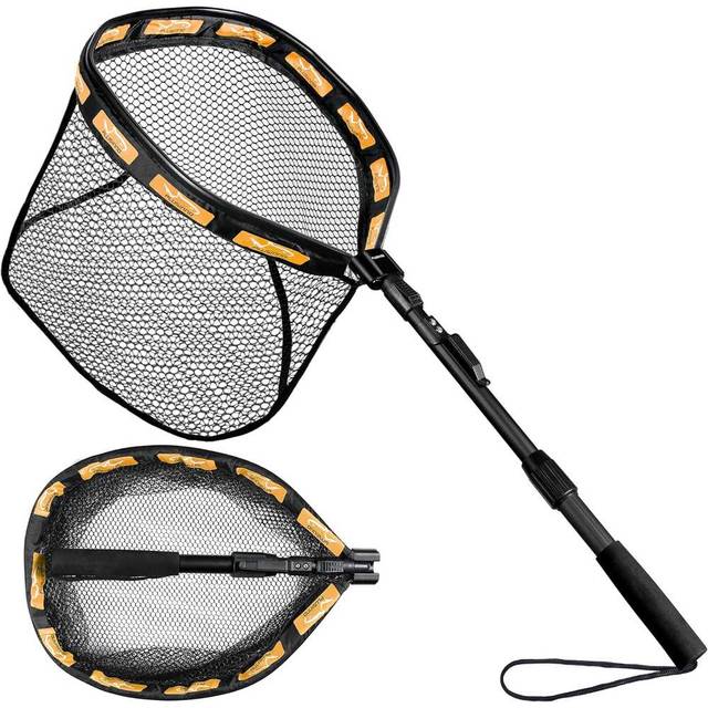 Plusinno Floating Collapsible Fishing Net w/ Telescopic Pole (11.8" Hoop Size)