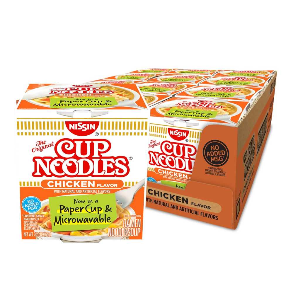 12-Pack Nissin Cup Noodles (Chicken)