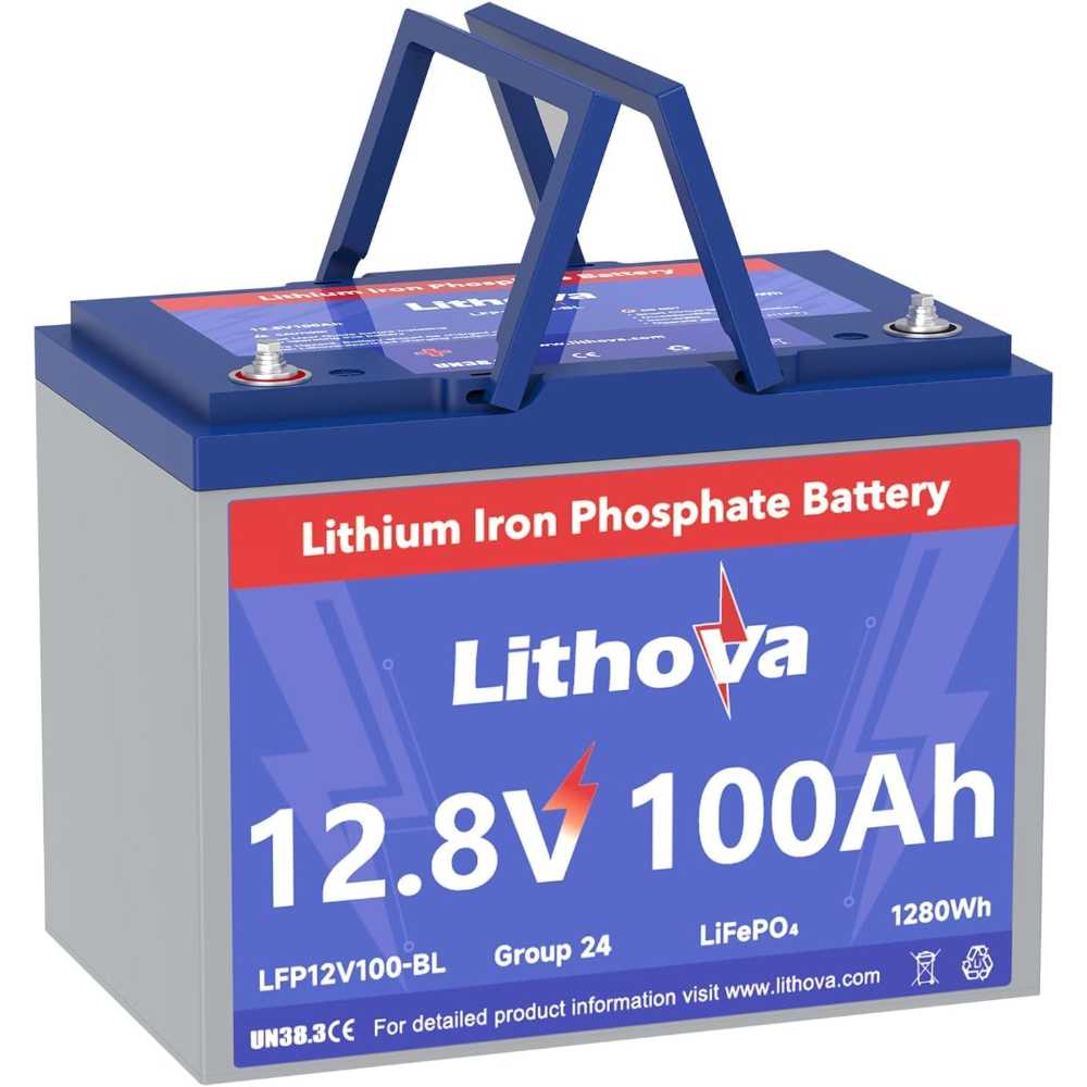 Lithova 12V 100Ah LiFePO4 Battery