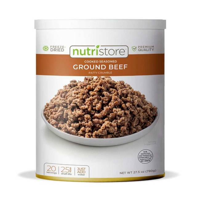 Nutristore Freeze Dried Ground Beef Can