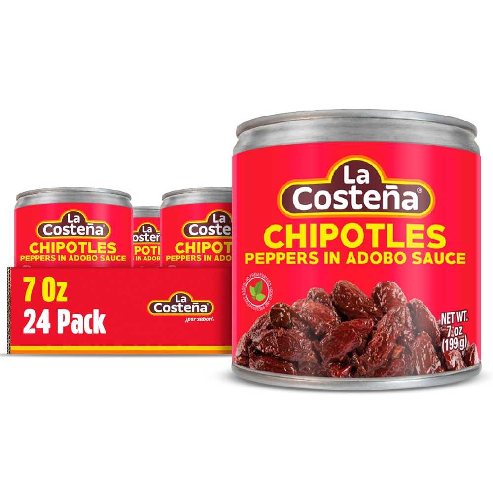 24-Pack La Costeña Chipotle Peppers in Adobo Sauce, 7 oz.