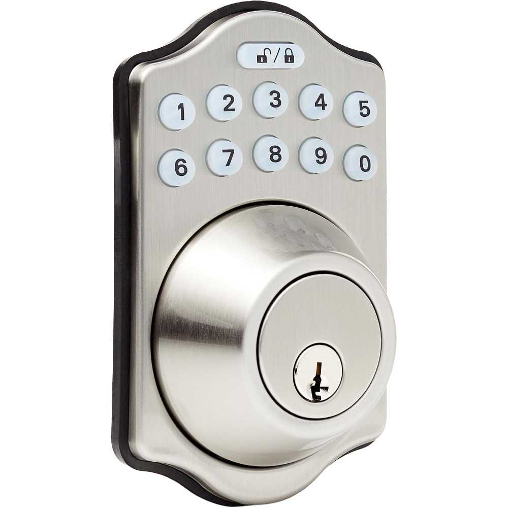 Prime: Amazon Basics Electronic Keypad Deadbolt Door Lock
