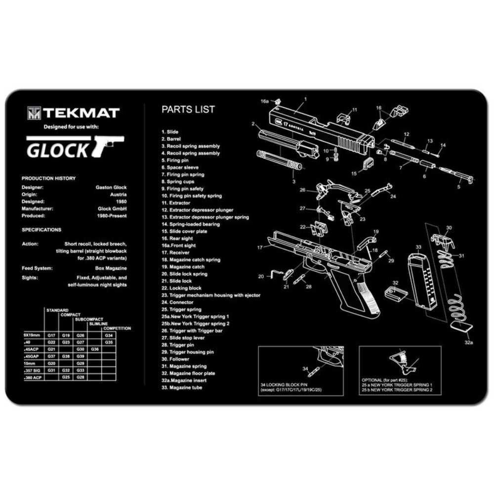 TekMat Glock Gun Cleaning Mat