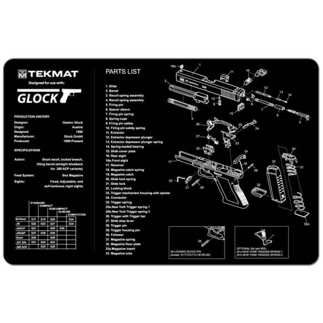 TekMat Glock Gun Cleaning Mat