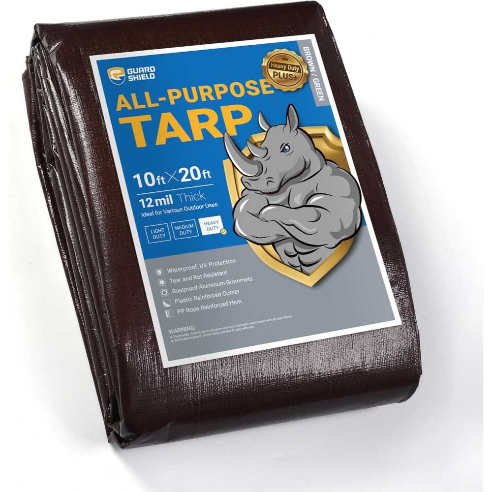 Guard Shield 10' x 20' Heavy Duty Plus+ 12-Mil Tarp