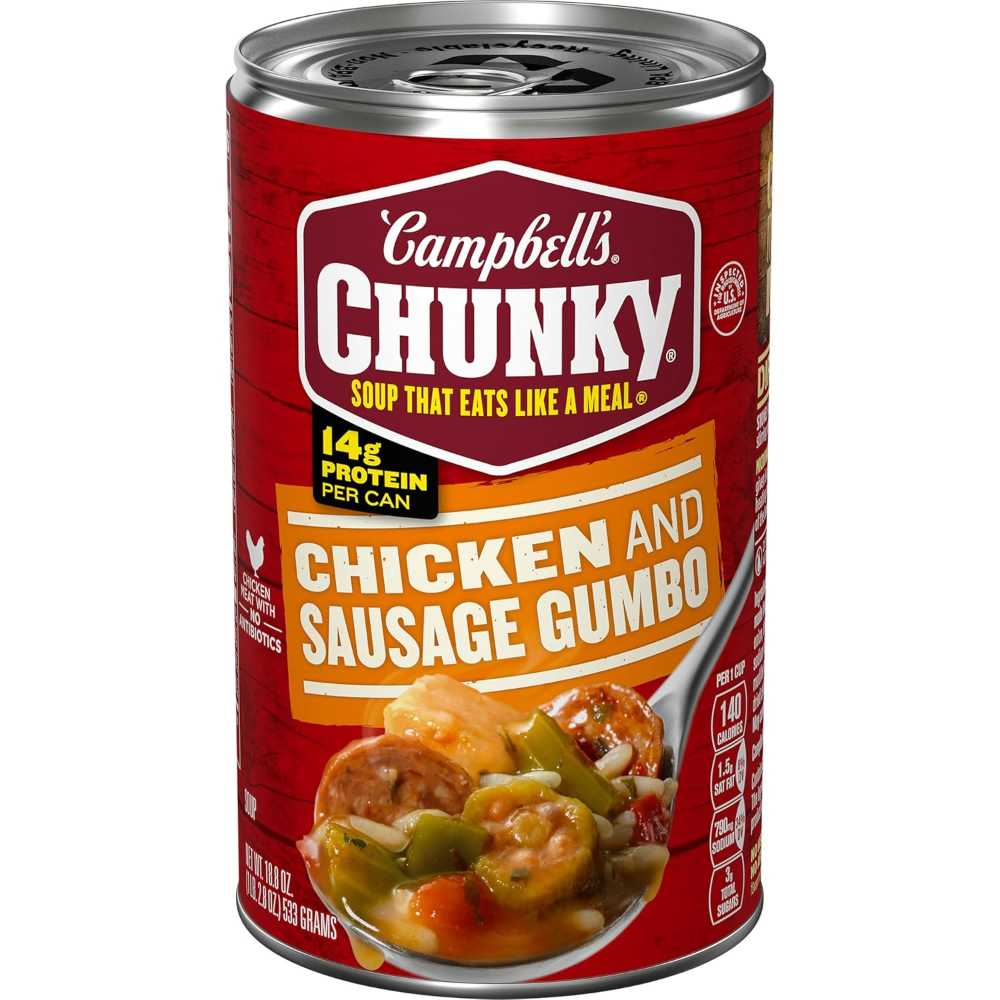 Campbell's Chunky Chicken & Sausage Gumbo, 18.8 oz.