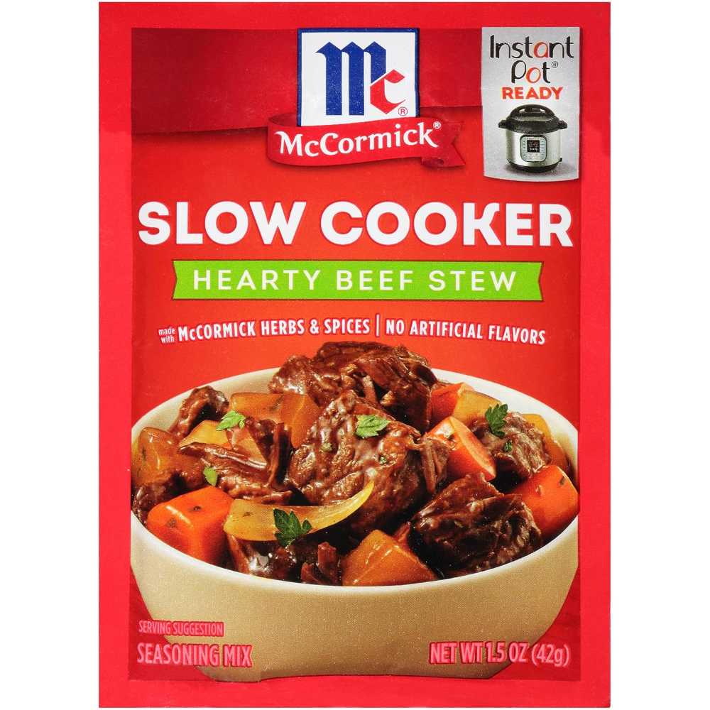 12-Pack McCormick Slow Cooker Hearty Beef Stew Seasoning Mix, 1.5 oz.