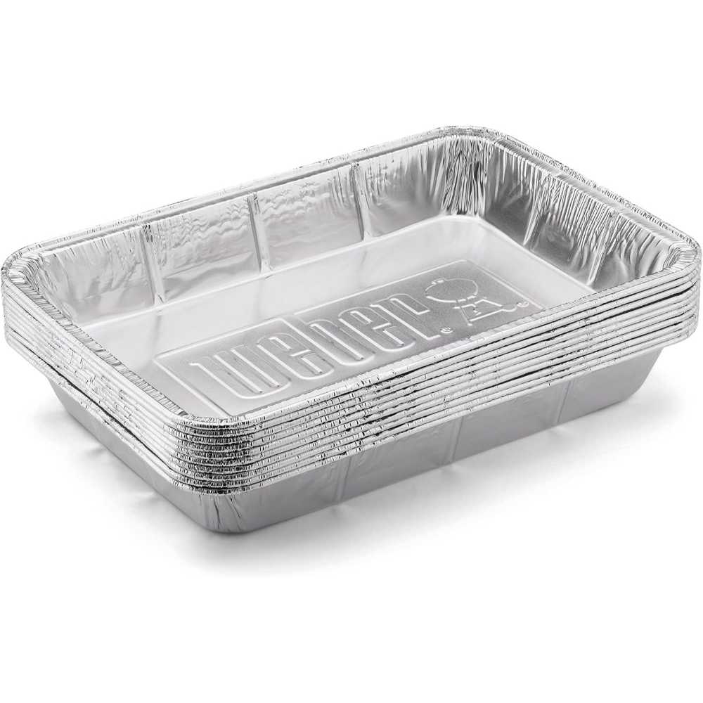 10-Pack Weber Large Aluminum Drip Pans