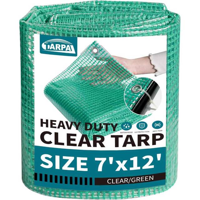 Tarpal 12' x 7' 12-Mil Clear Green Tarp