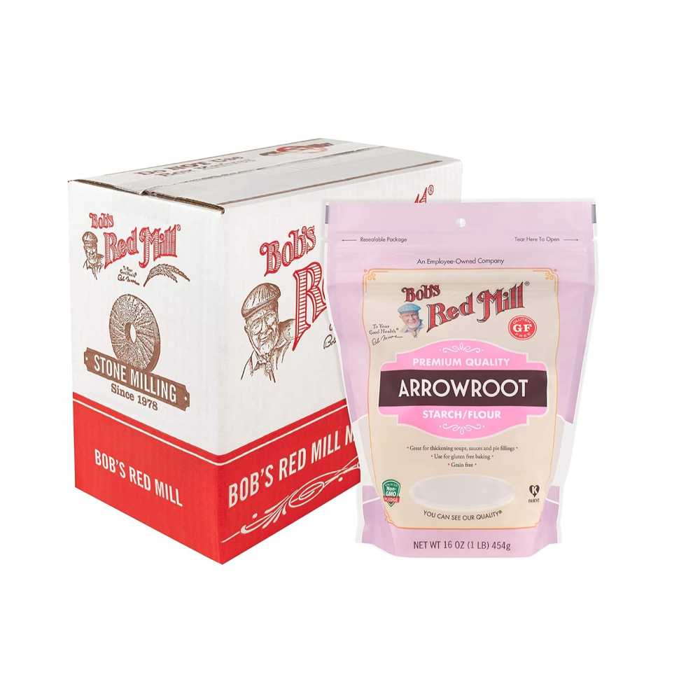 4-Pack Bob's Red Mill Arrowroot Starch, 16 oz.