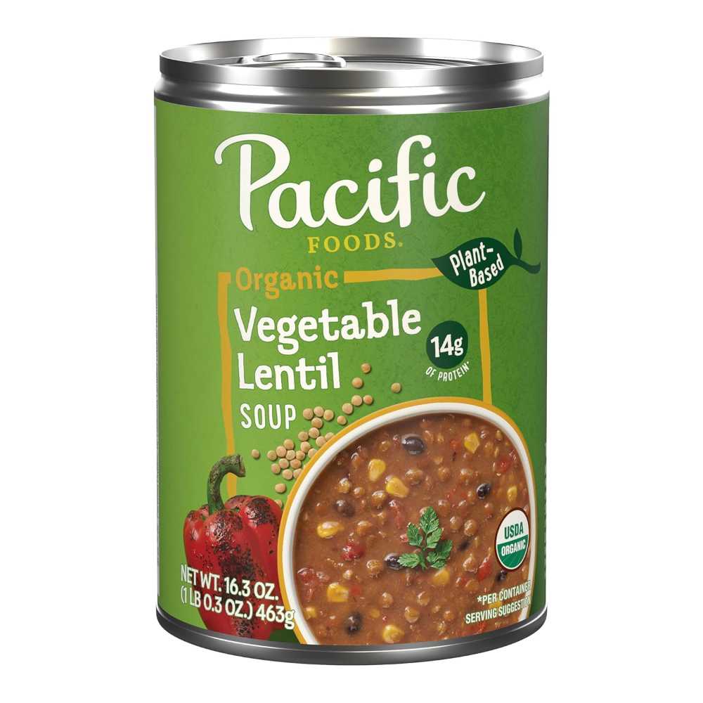 Pacific Foods Organic Vegetable Lentil Soup, 16.3 oz.
