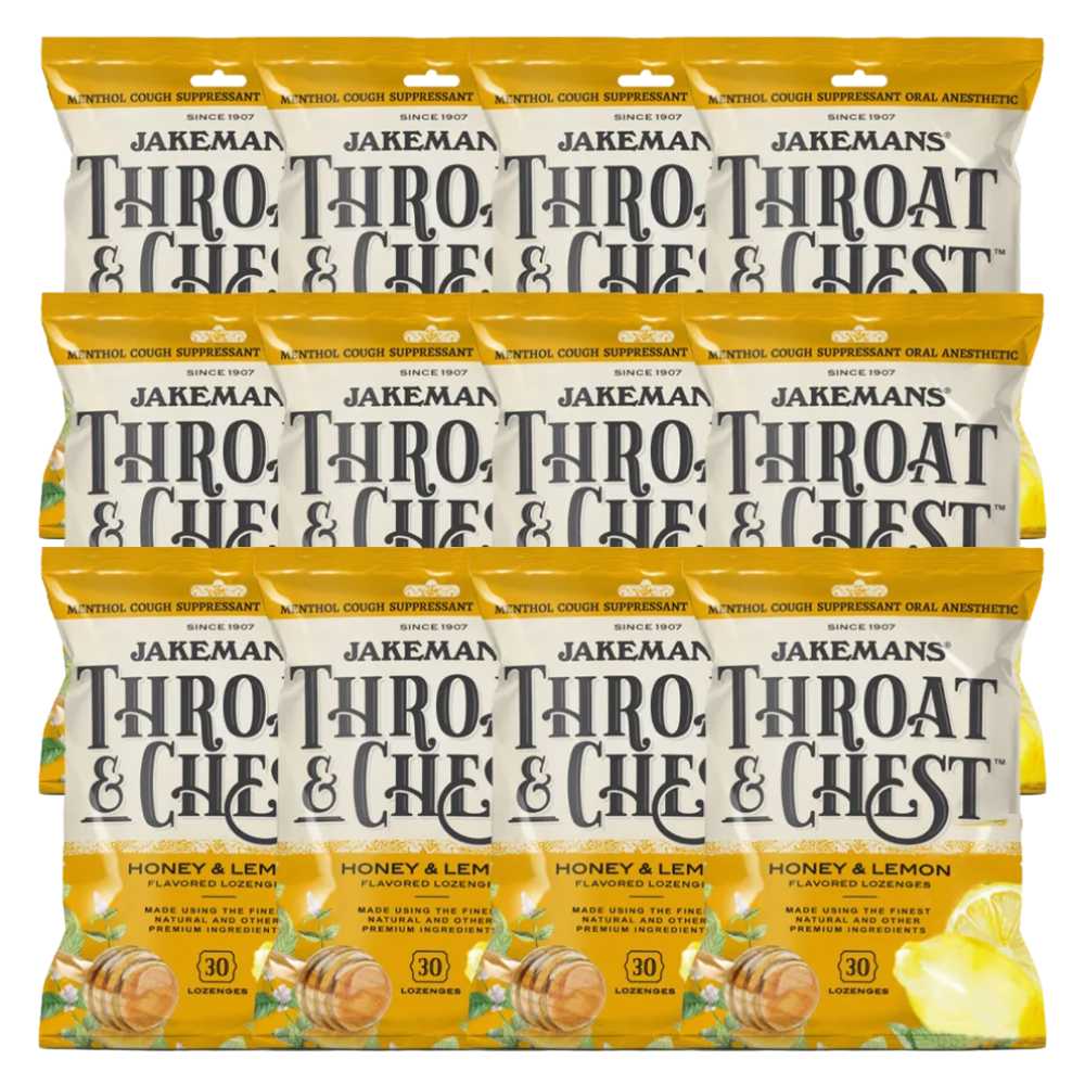 360-Pack Jakemans Honey Lemon Throat & Chest Lozenges