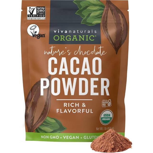 Viva Naturals Organic Cacao Powder, 1 lb.