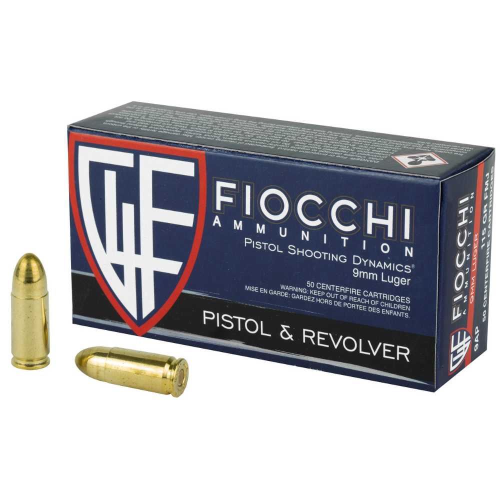 1000-Rounds Fiocchi 9mm FMJ 115 Grain ($0.23 CPR)