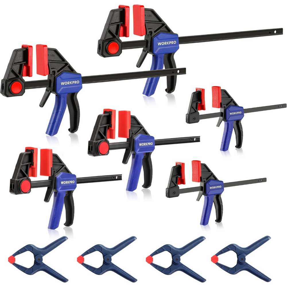 WORKPRO 10-Piece Bar Clamp Set