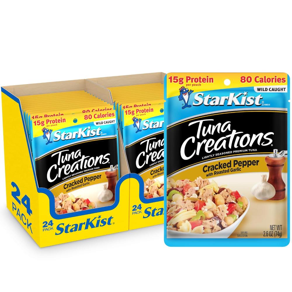 24-Pack StarKist Tuna Creations Cracked Pepper w/ Roasted Garlic, 2.6 oz. ($0.71/Each)
