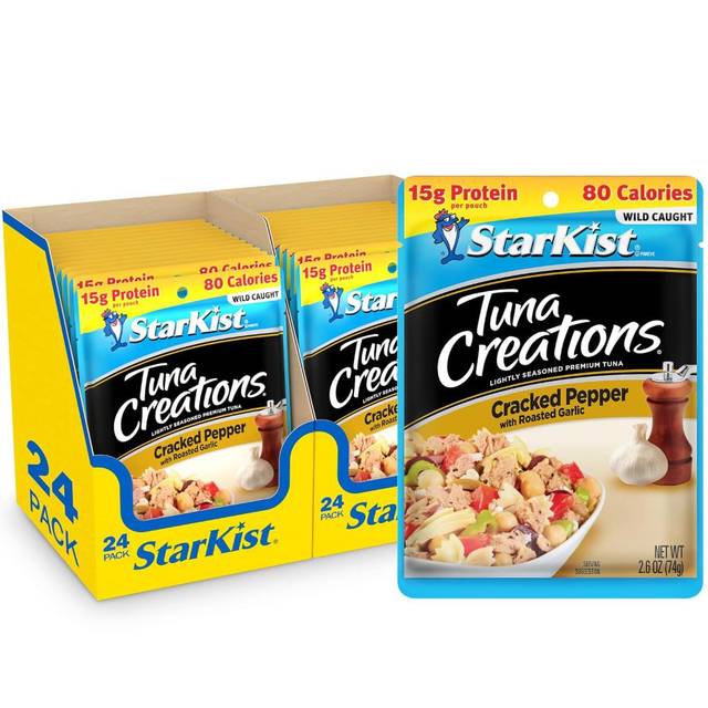 24-Pack StarKist Tuna Creations Cracked Pepper w/ Roasted Garlic, 2.6 oz. ($0.71/Each)