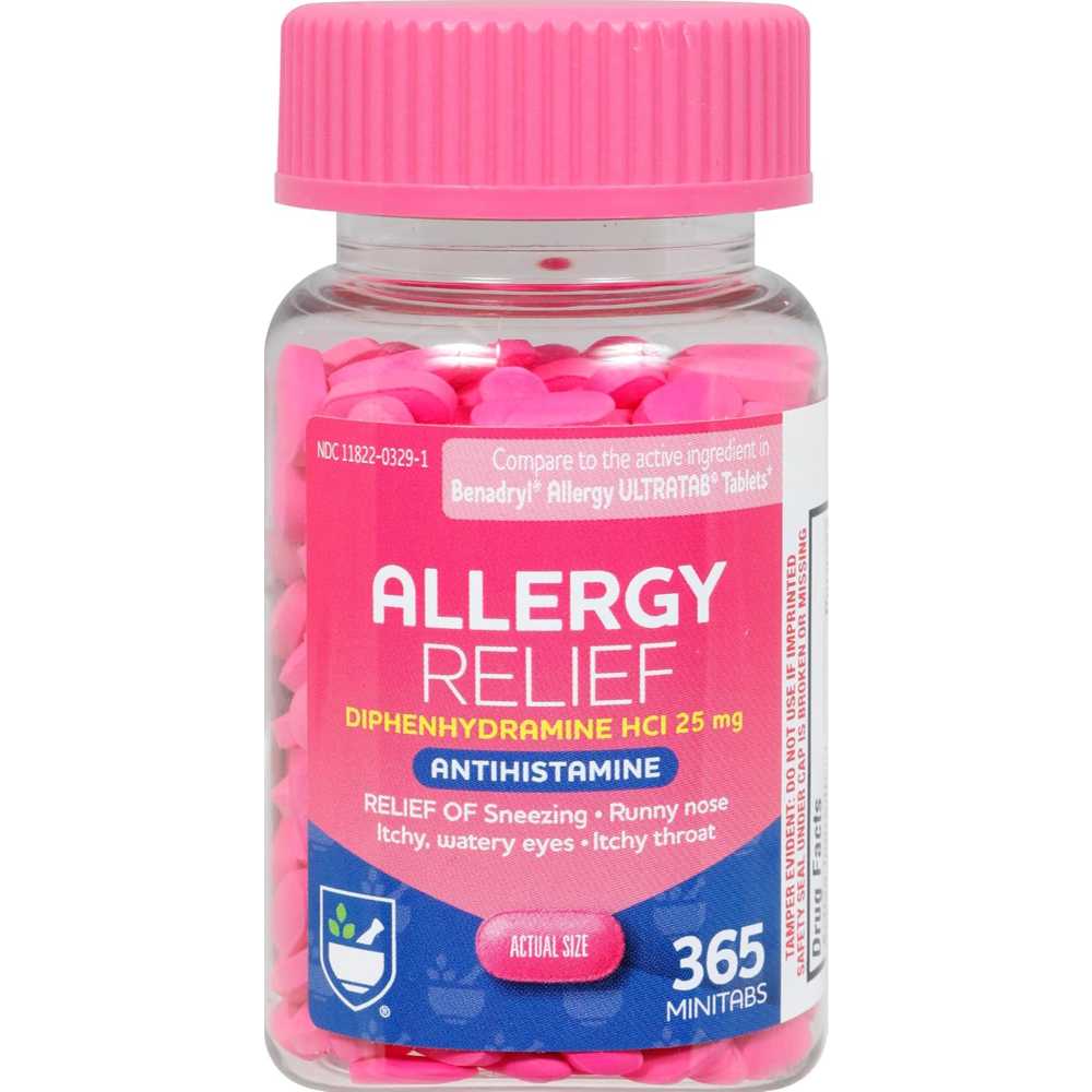 356-Pack Rite Aid Antihistamine Allergy Relief w/ Diphenhydramine
