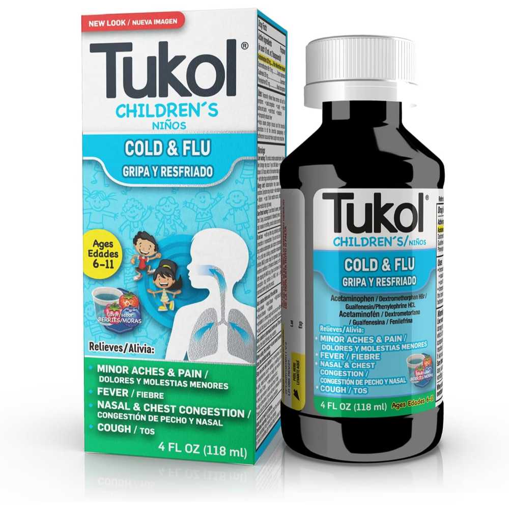 Tukol Children's Cold & Flu Medicine, 4 oz.
