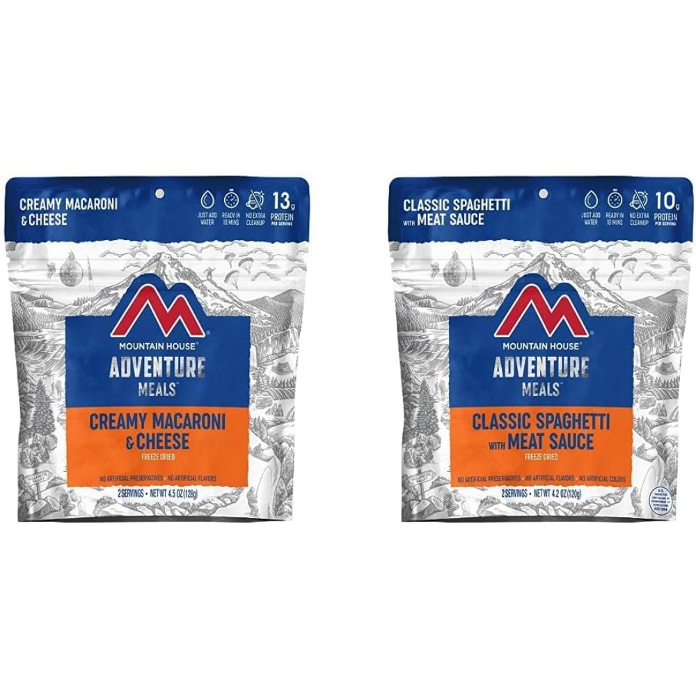 Bundle Deal: Mountain House Creamy Macaroni & Cheese + Classic Spaghetti w/ Meat Sauce