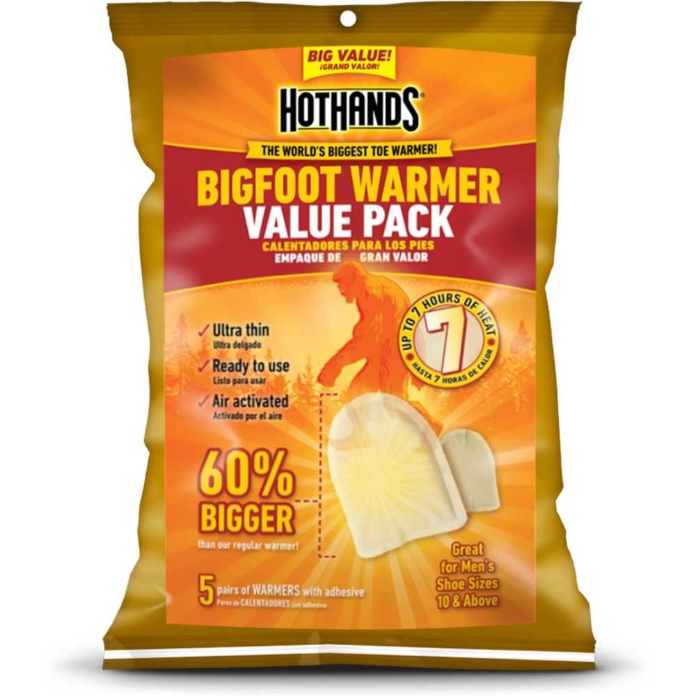 5-Pairs HotHands Bigfoot Adhesive Toe Warmer