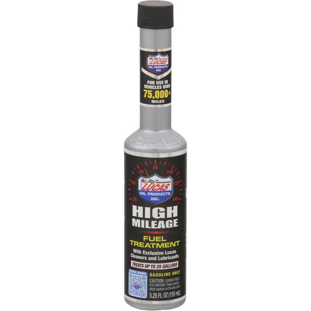 Lucas Oil High Mileage Fuel Treatment, 5.25 oz. (Treats 25 Gallons)