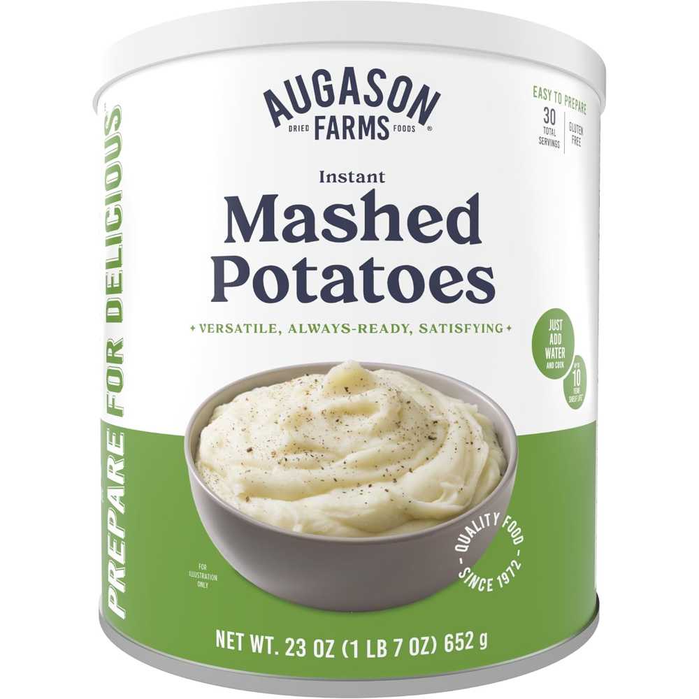 Augason Farms Instant Mashed Potatoes Can