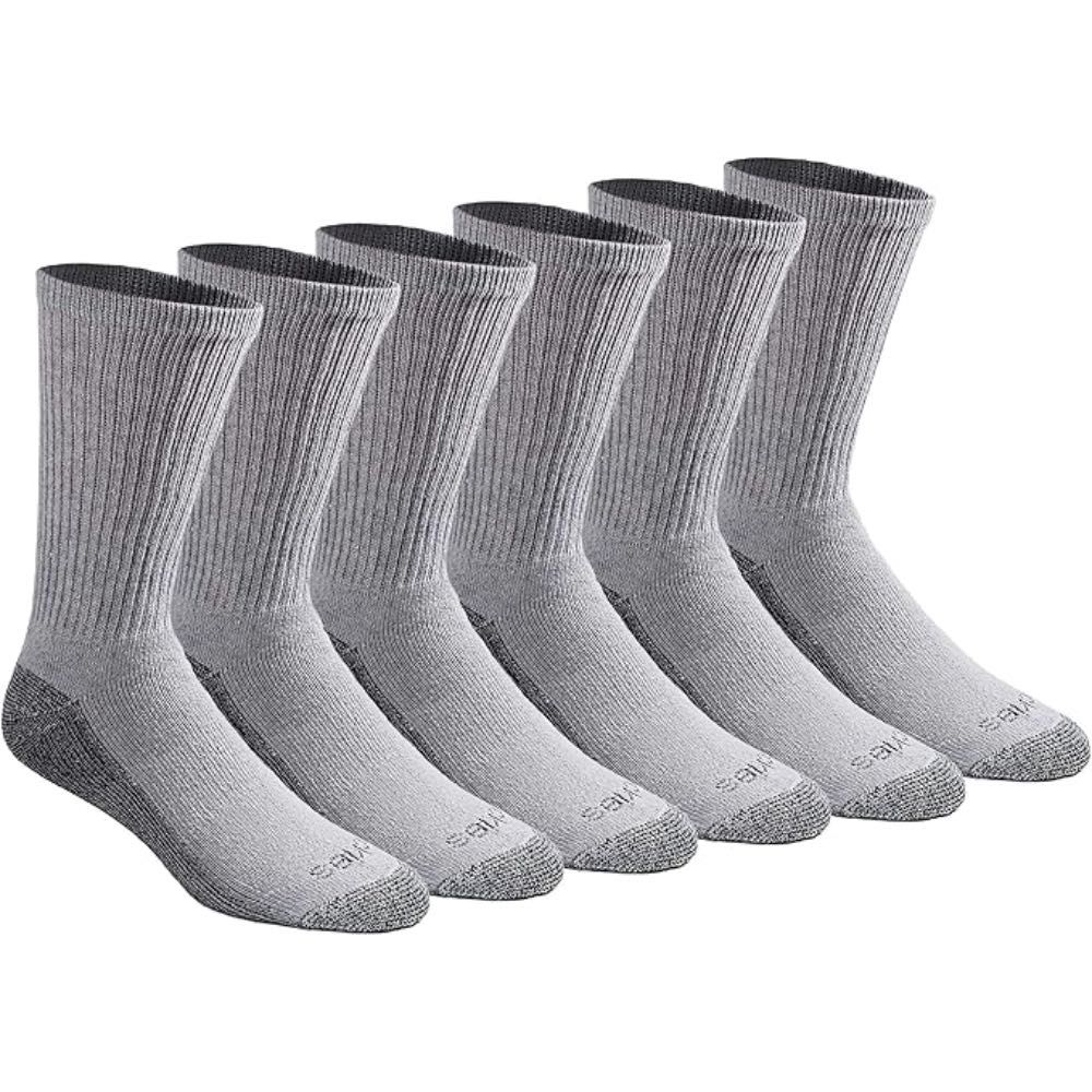 6-Pairs Dickies Men's Dri-Tech Moisture Control Crew Socks (All Sizes)