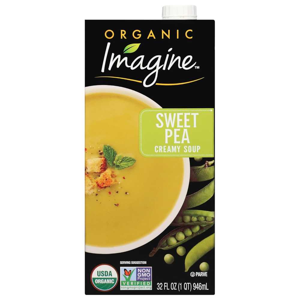 Imagine Organic Creamy Sweet Pea Soup, 32 oz.