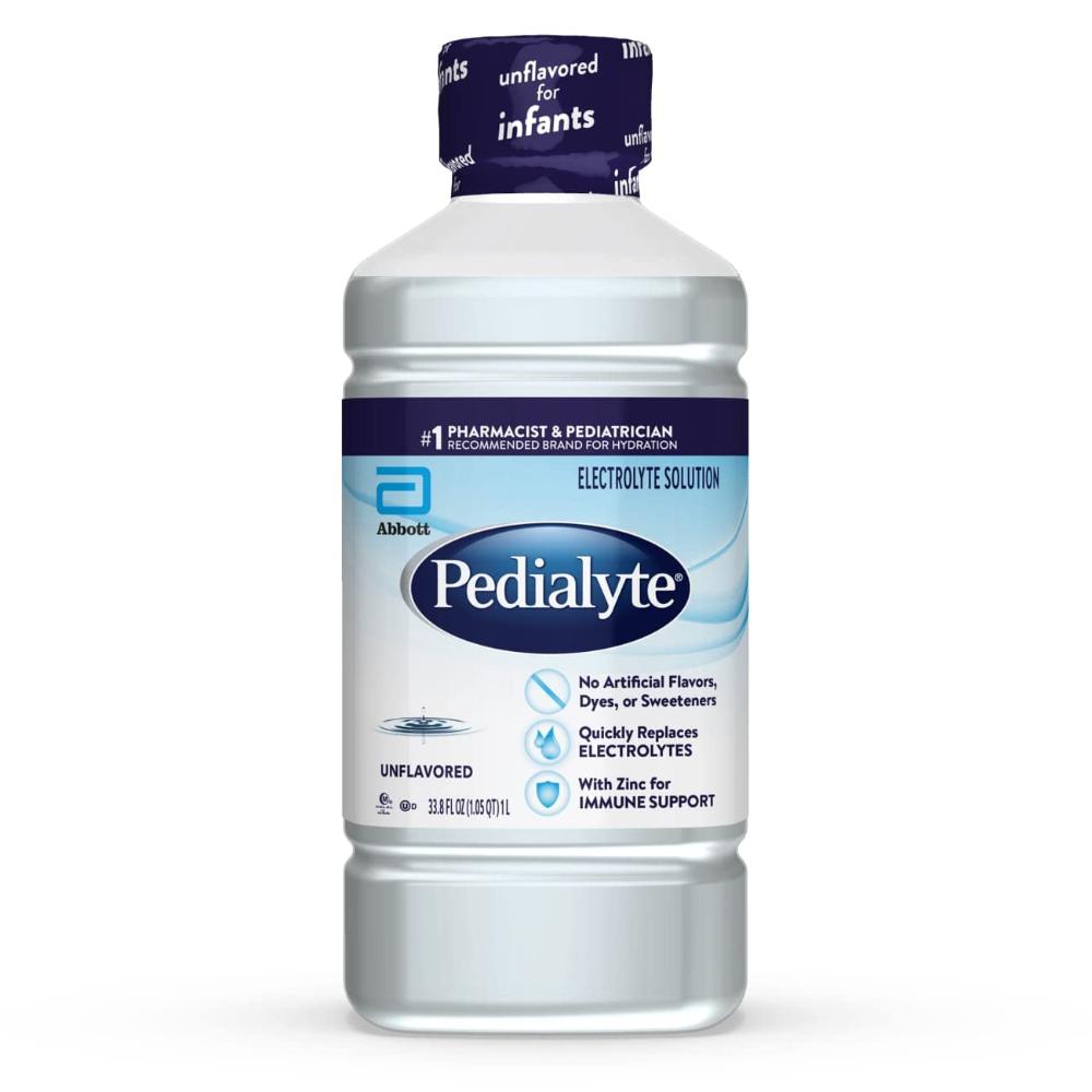 4-Pack Pedialyte Electrolyte Solution, 33.8 oz. (Unflavored)