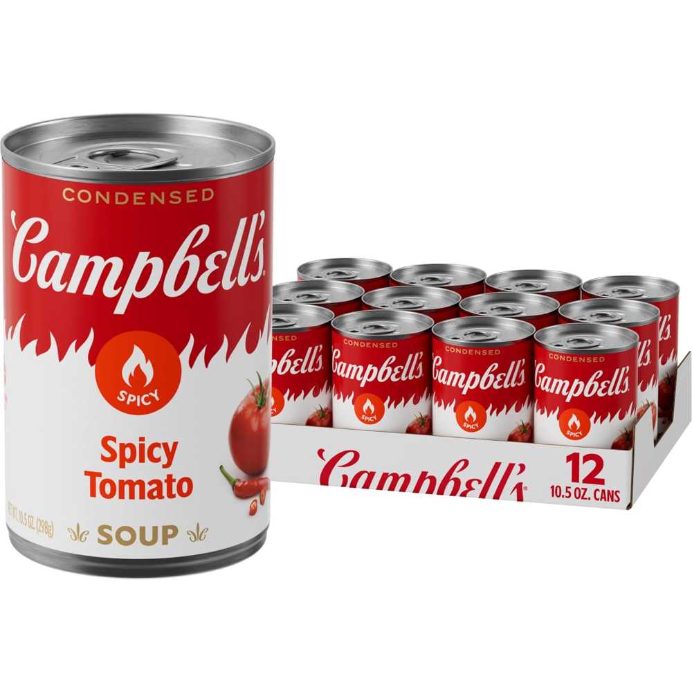 12-Pack Campbell's Condensed Spicy Tomato Soup, 10.5 oz.