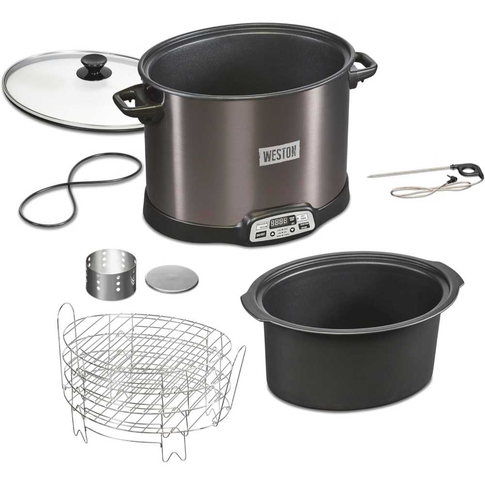 Weston 2-in-1 Electric 10-Quart Smoker & Slow Cooker