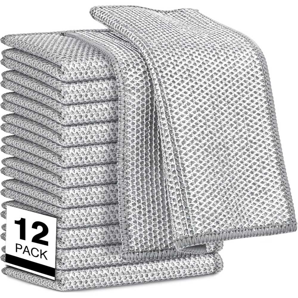 Prime Members: 12-Pack Aidea Non-Scratch Wire Dishcloth (8" x 7")