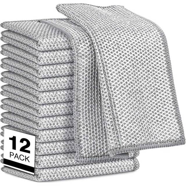 Prime Members: 12-Pack Aidea Non-Scratch Wire Dishcloth (8" x 7")