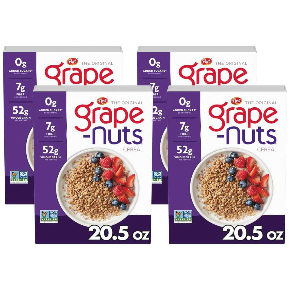 4-Pack Grape Nuts Cereal, 20.5 oz.