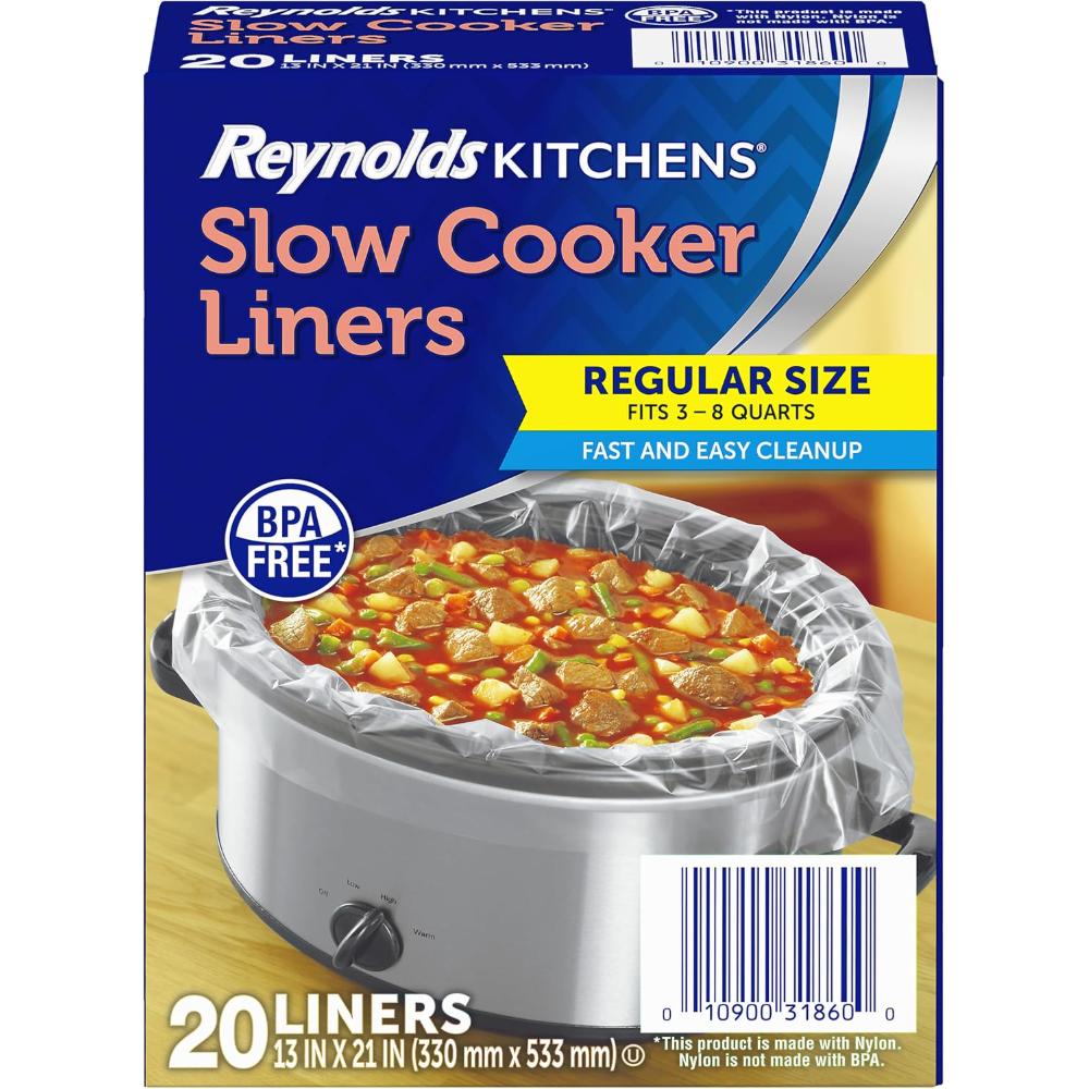 20-Pack Reynolds Kitchens Slow Cooker Liners (Regular Size, 3-8 qt.)