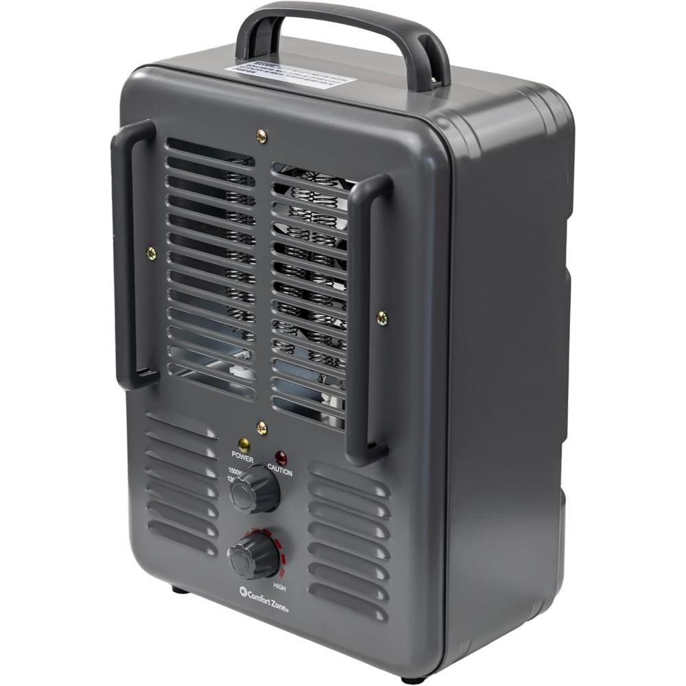 Comfort Zone Electric Portable Milkhouse Style Utility Space Heater
