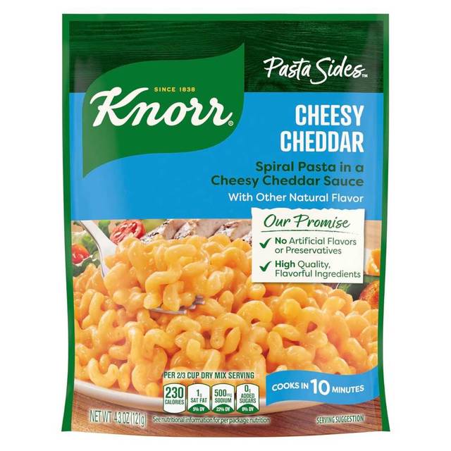 Knorr Pasta Sides Cheesy Cheddar Rotini, 4.3 oz.