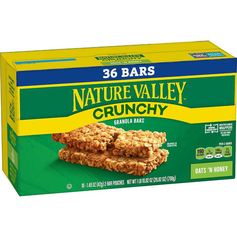 36-Bars Nature Valley Crunchy Granola Bars (Oats 'n Honey)