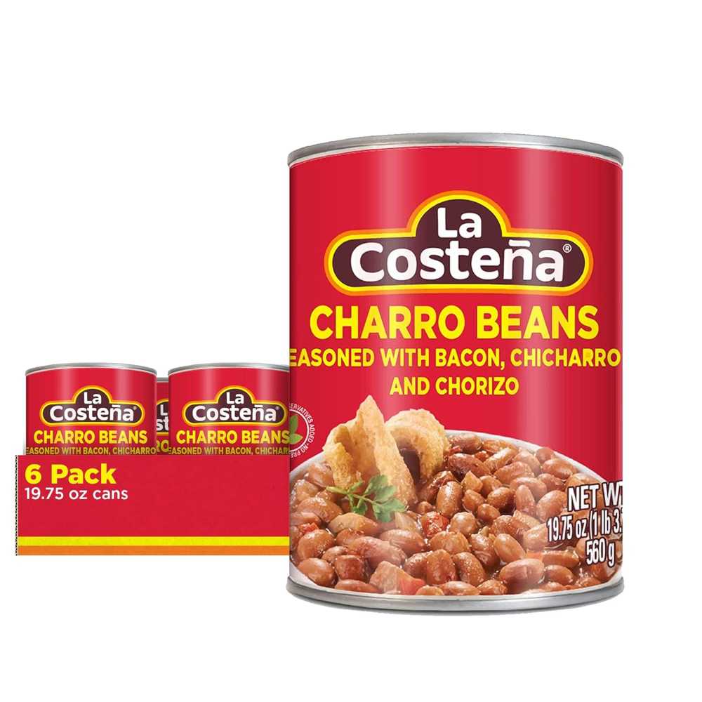 6-Pack La Costeña Charro Beans, 19.75 oz.