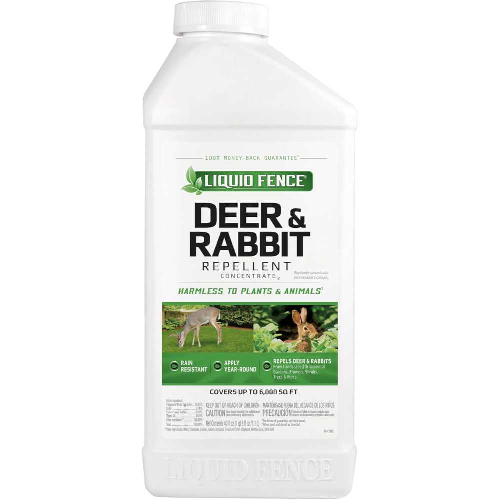 Liquid Fence Deer & Rabbit Repellent Concentrate, 40 oz. (6,000 sq. ft.)