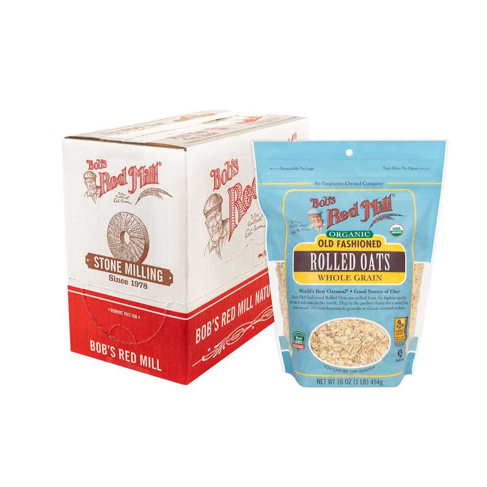 4-Pack Bob's Red Mill Organic Old Fashioned Rolled Oats, 16 oz.