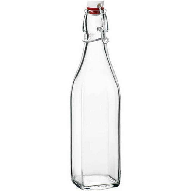 Bormioli Rocco Square Swing Bottle, 33.75 oz.