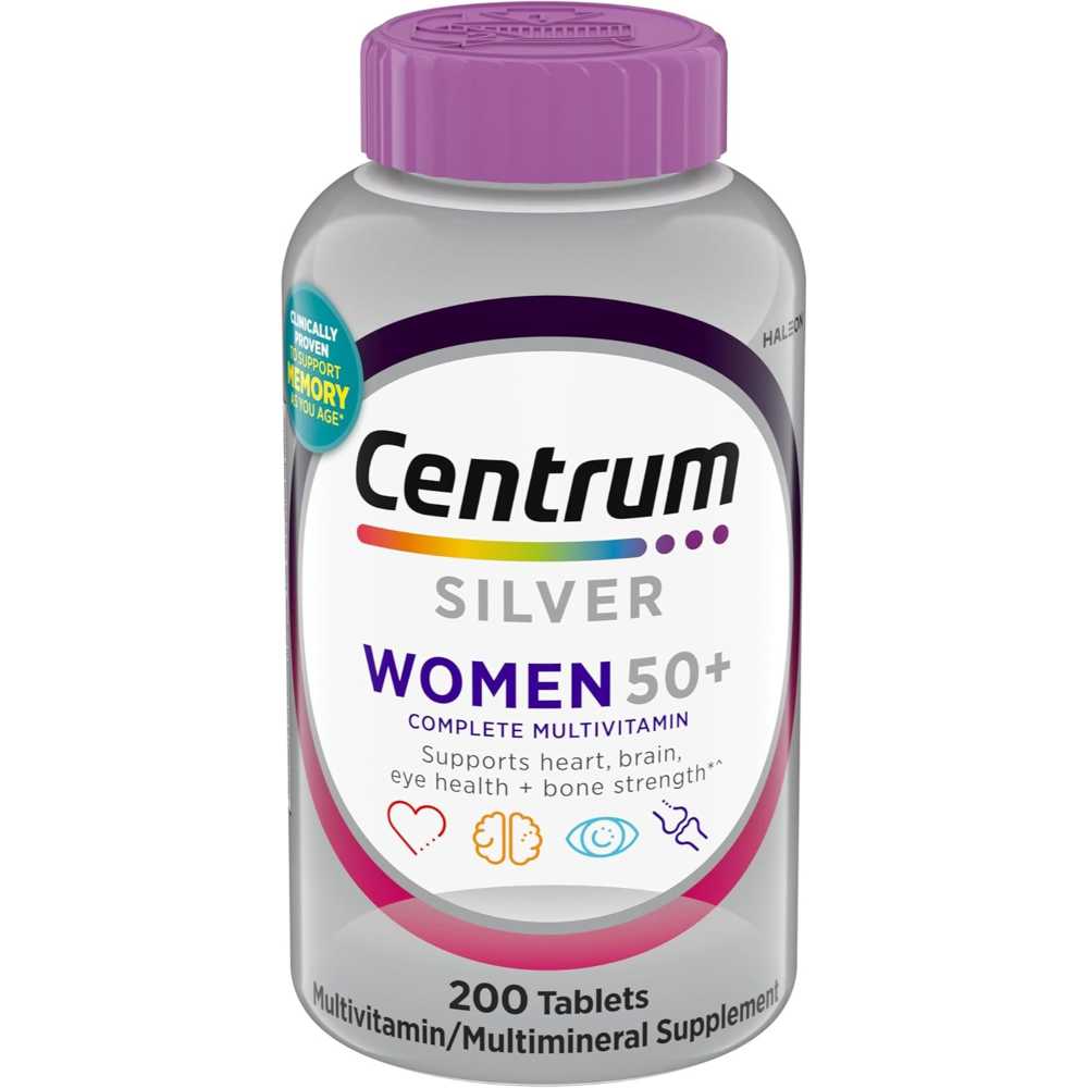 200-Pack Centrum Silver Women 50+ Complete Multivitamin