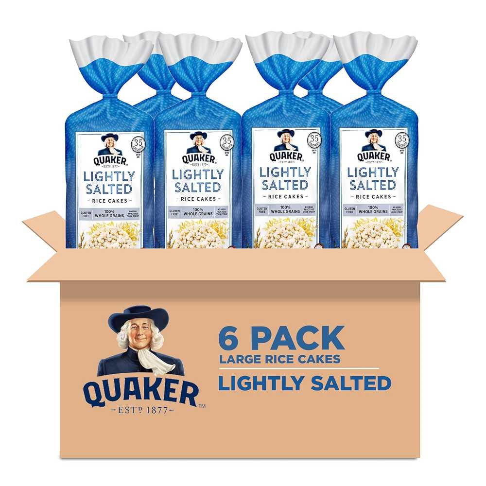6-Pack Quaker Large Rice Cakes (Lightly Salted)
