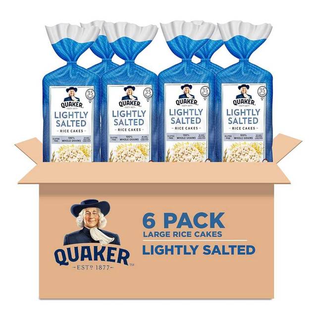 6-Pack Quaker Large Rice Cakes (Lightly Salted)