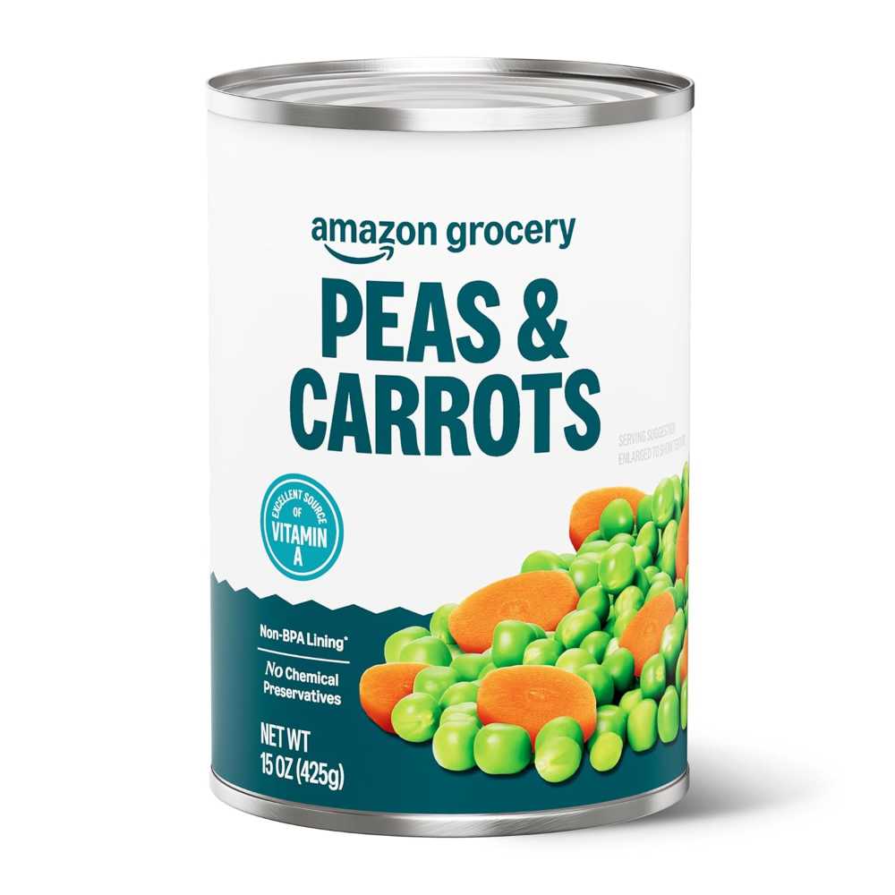 Amazon Grocery Canned Peas & Carrots, 15 oz.