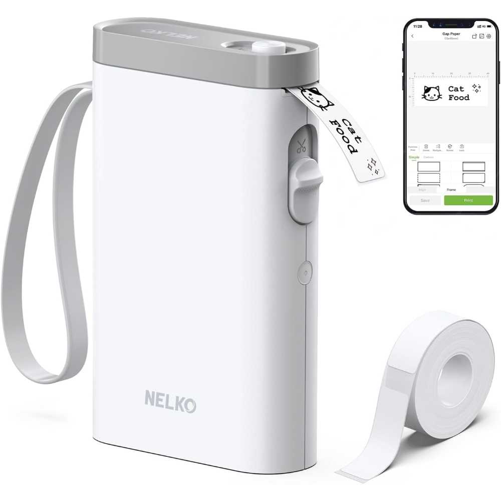 Nelko P21 Bluetooth Label Maker w/ Tape