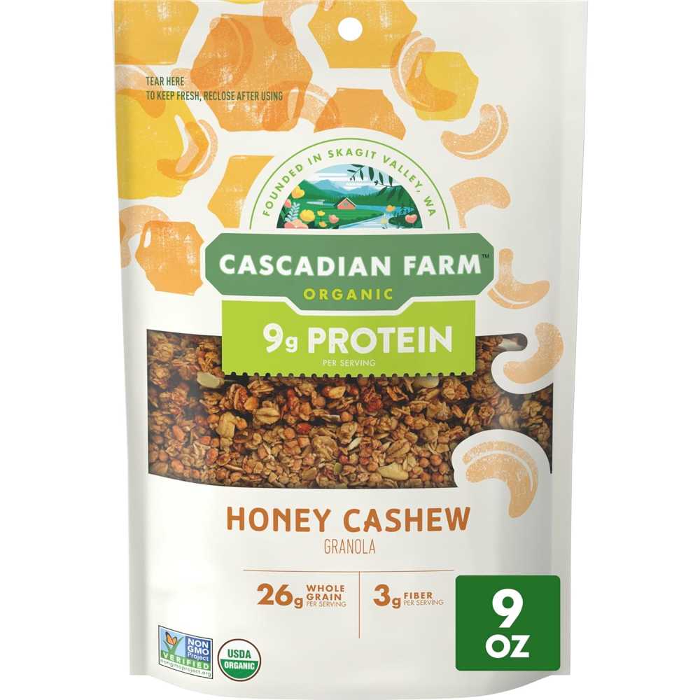 Cascadian Farm Organic Protein Granola, 9 oz. (Honey Cashew)